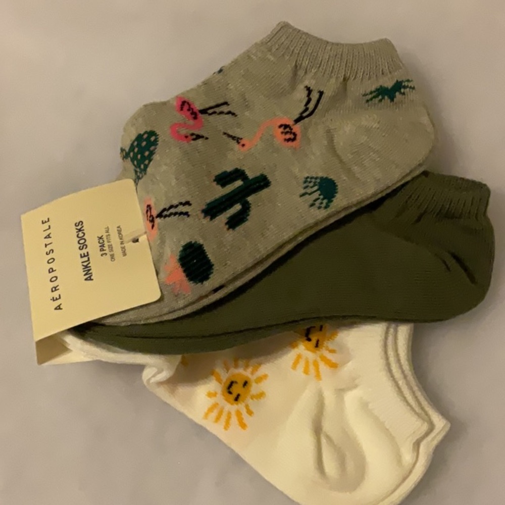 AEROPOSTALE Ankle Sock 3-Pack